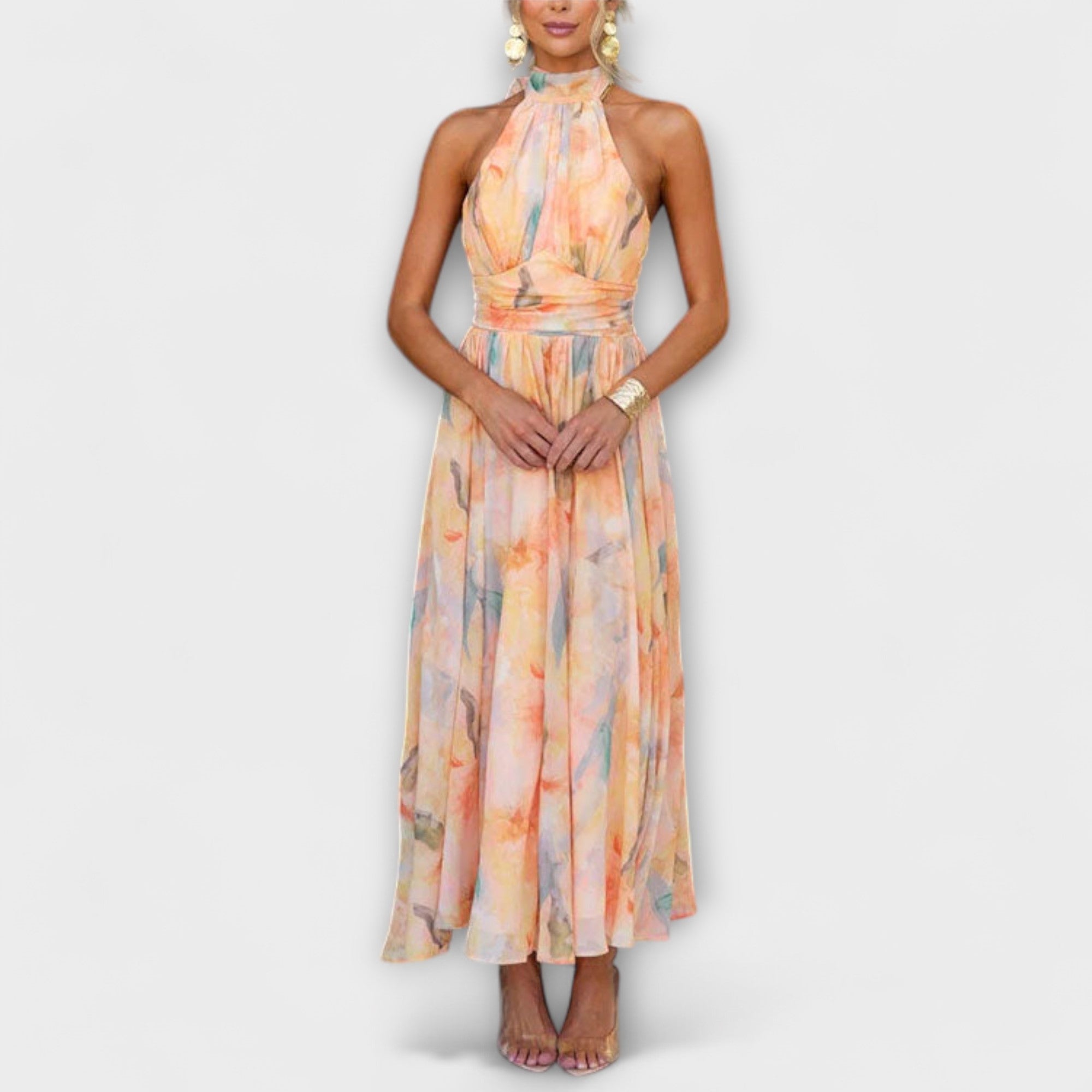 Azalea | Vestido Maxi de Cuello Halter