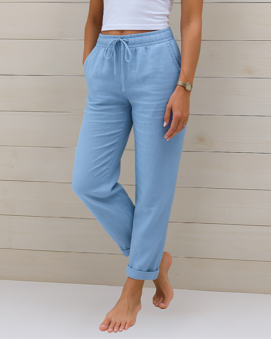 Breezy | Pantalones de Lino Premium con Stretch