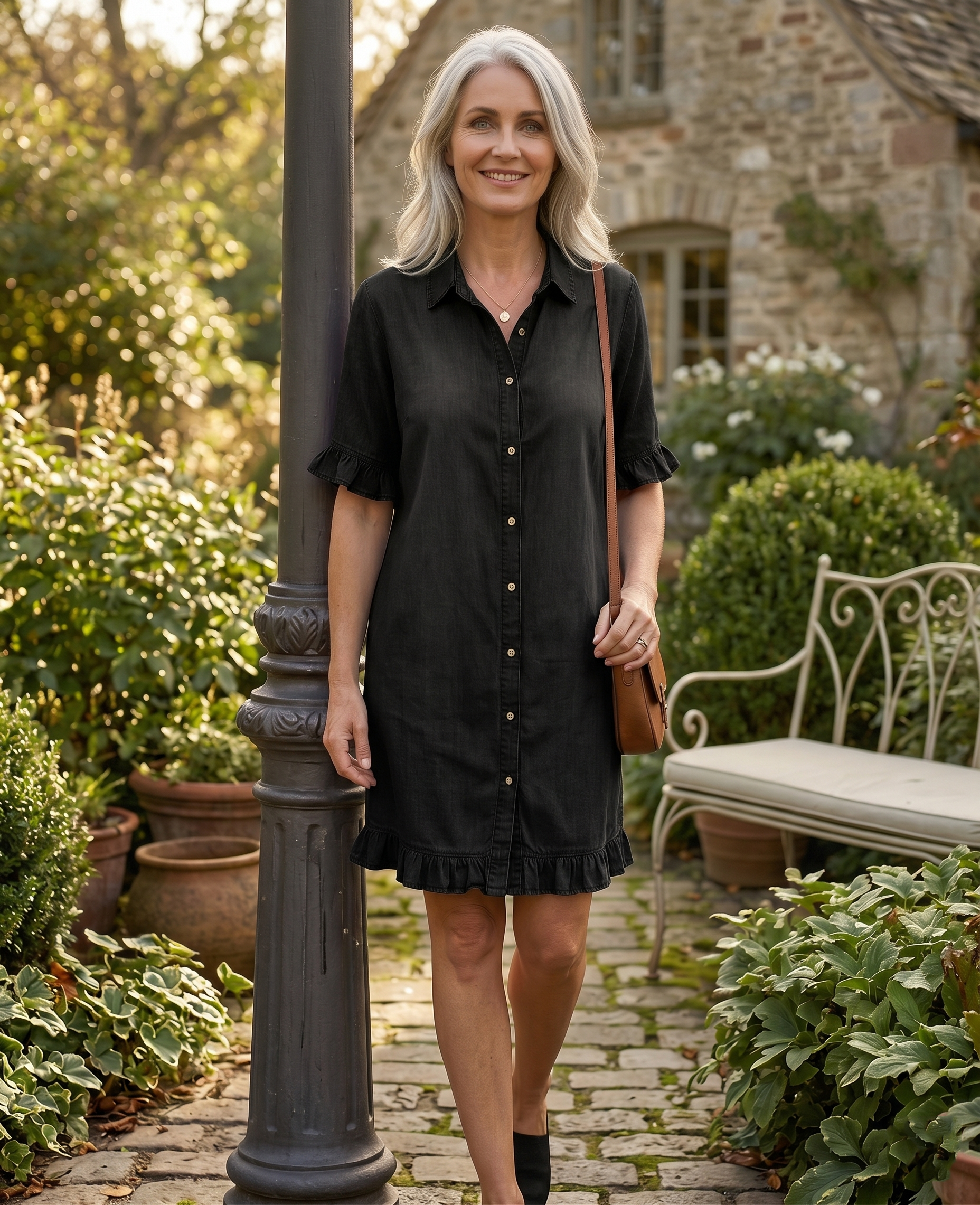 Cloë - Vestido Camisero Denim para Cada Día