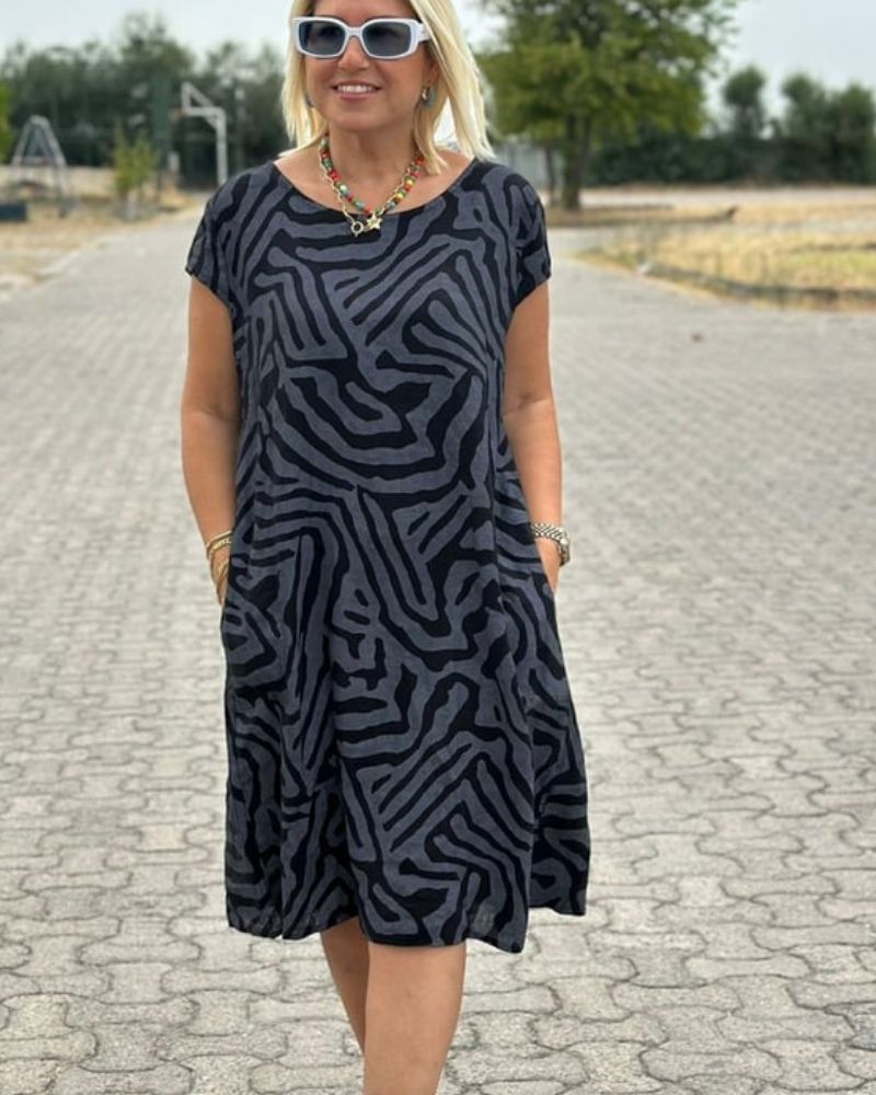 Paisley | Vestido de Verano con Cuello Redondo