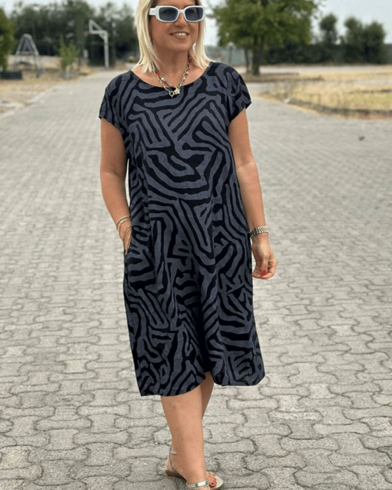 Paisley | Vestido de Verano con Cuello Redondo