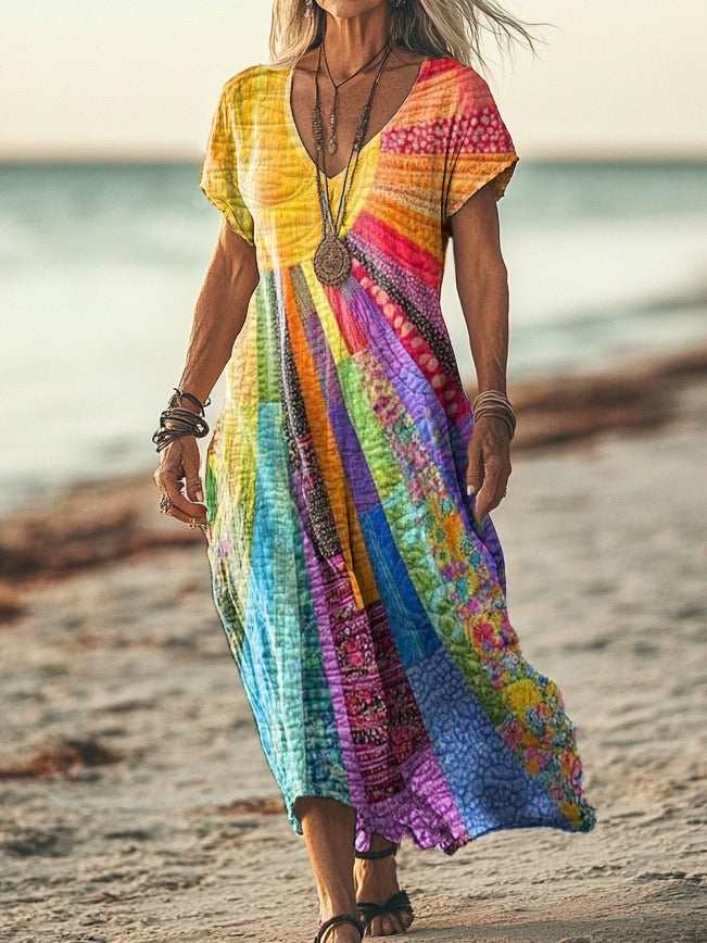 Luna | Vestido bohemio con diseño veraniego