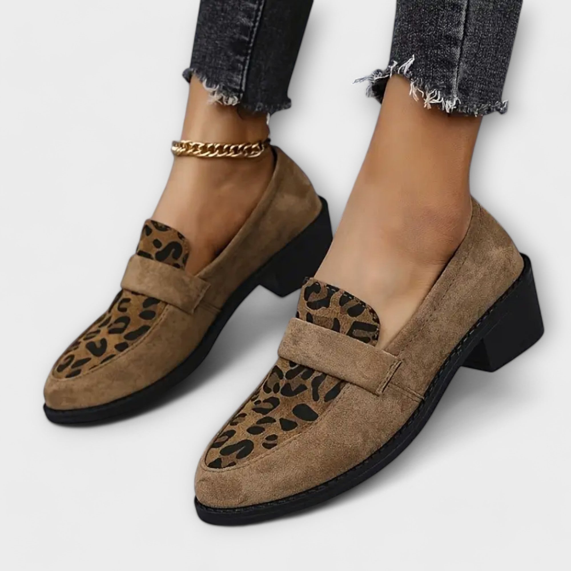 Karla - Elegantes zapatos de mujer con estampado de leopardo