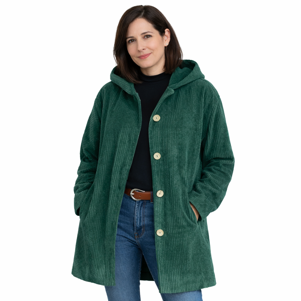 Adriana | Chaqueta con capucha de terciopelo casual para la temporada de otoño