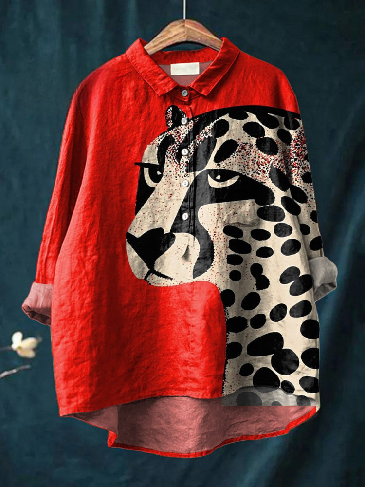 Nala | Camisa de Estampado de Guepardo Audaz