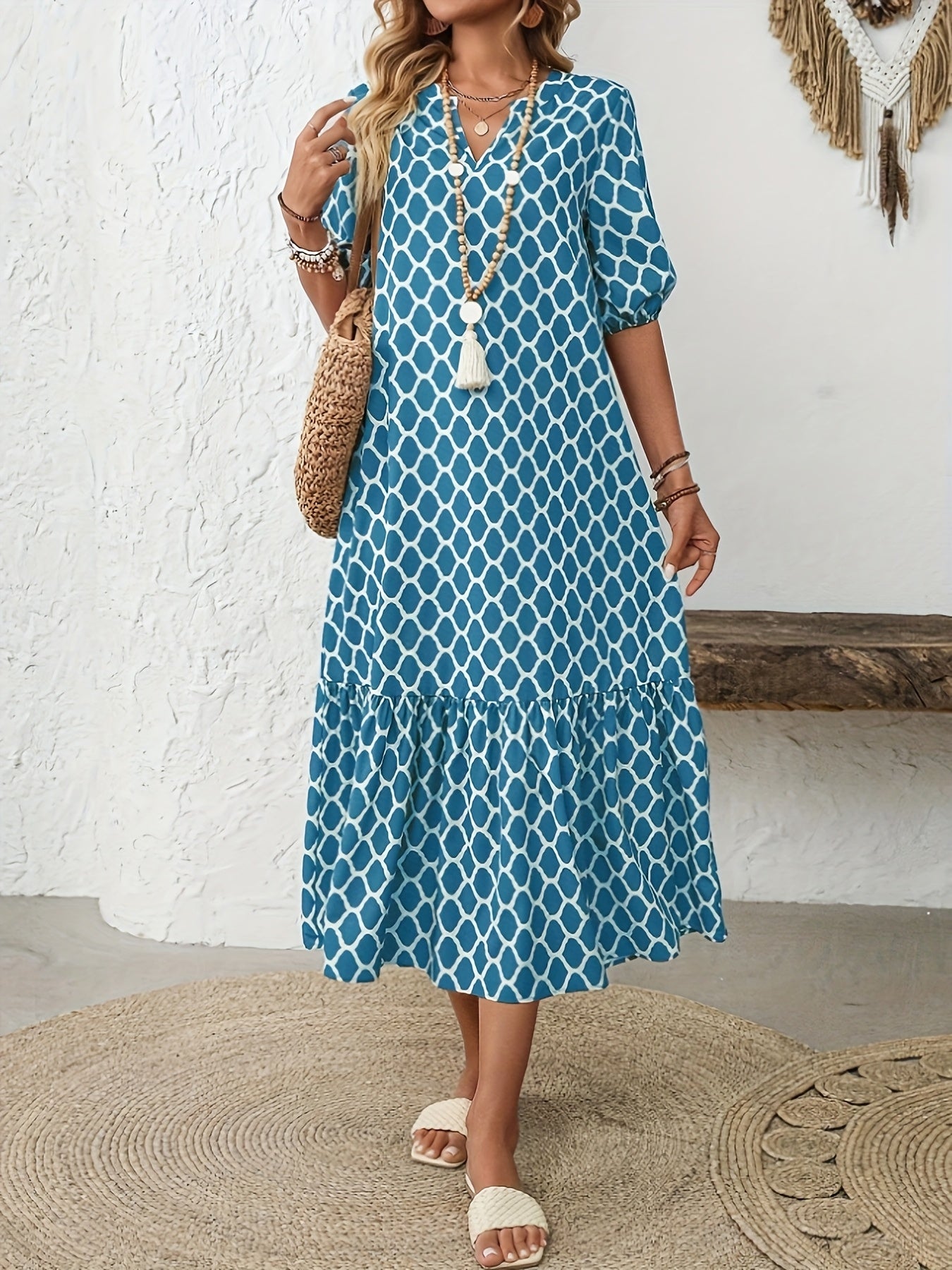 Gabriella - Vestido verano Casual para y Escote en V