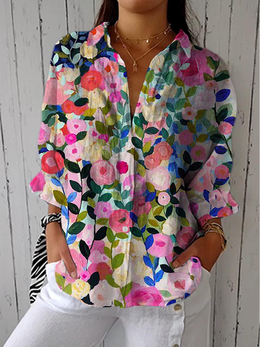Frida | Blusa de Lienzo Bloom