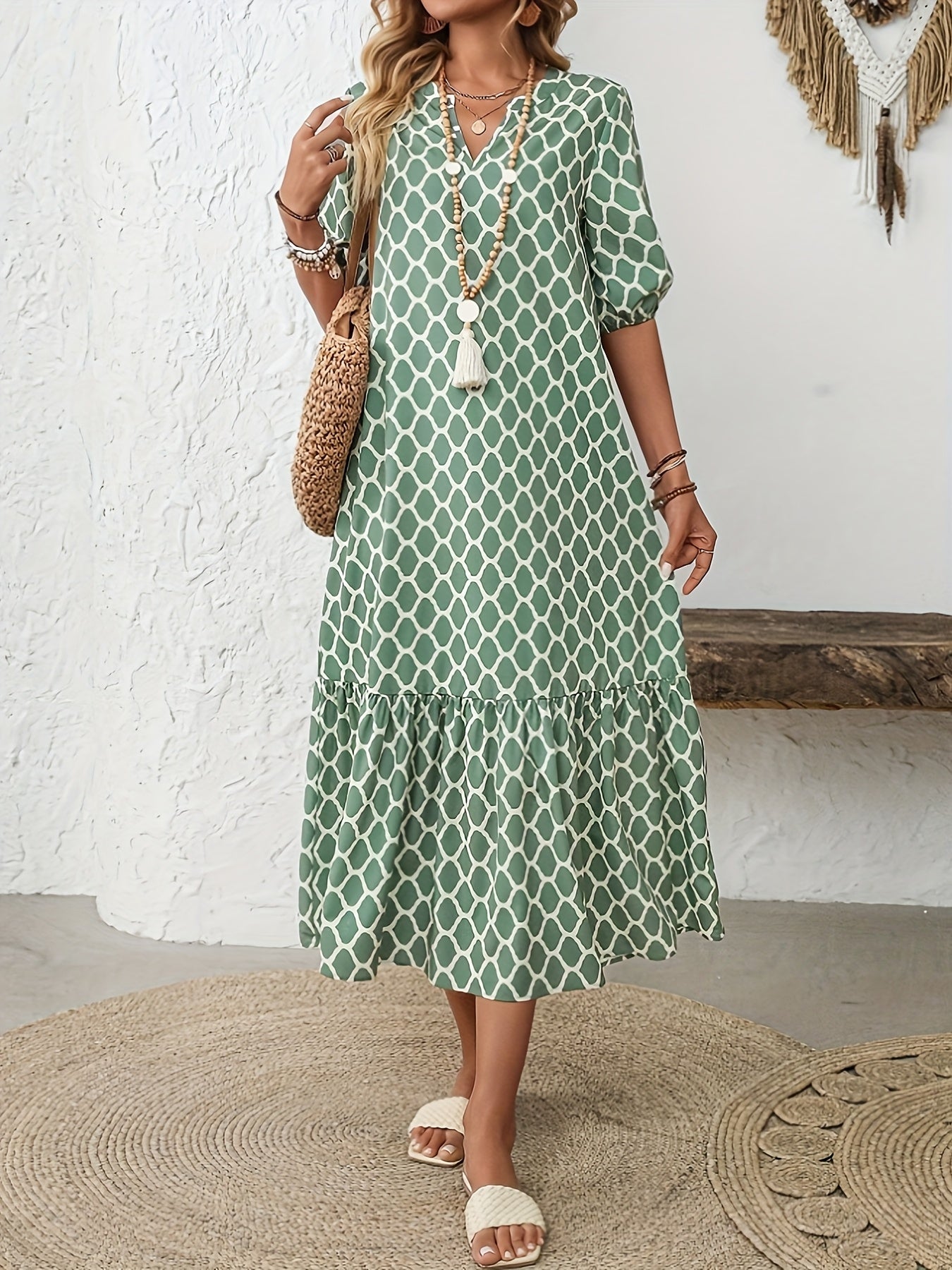 Gabriella - Vestido verano Casual para y Escote en V