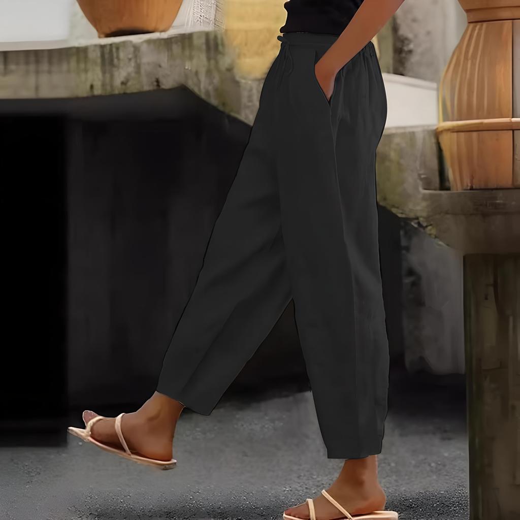 Ivy | Pantalones Casual de Lino y Algodón