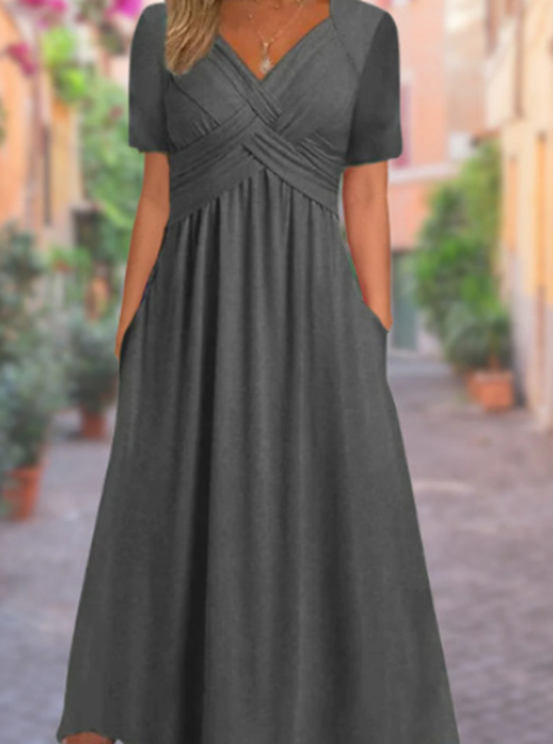 Mona | Vestido Maxi Que Favorece la Figura con Bolsillos