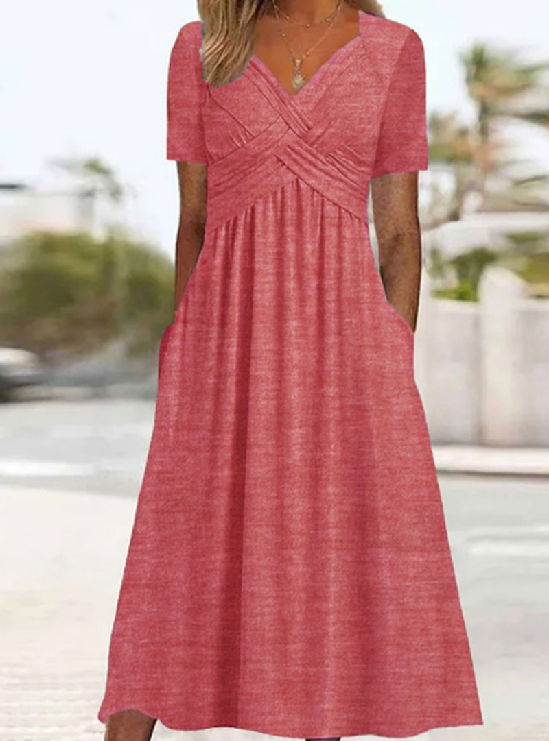 Mona | Vestido Maxi Que Favorece la Figura con Bolsillos