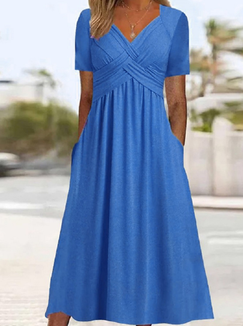 Mona | Vestido Maxi Que Favorece la Figura con Bolsillos
