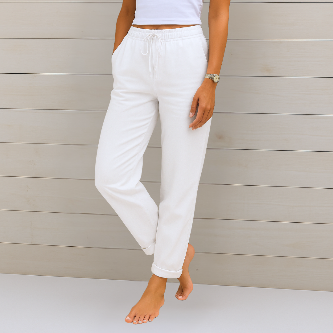Breezy | Pantalones de Lino Premium con Stretch