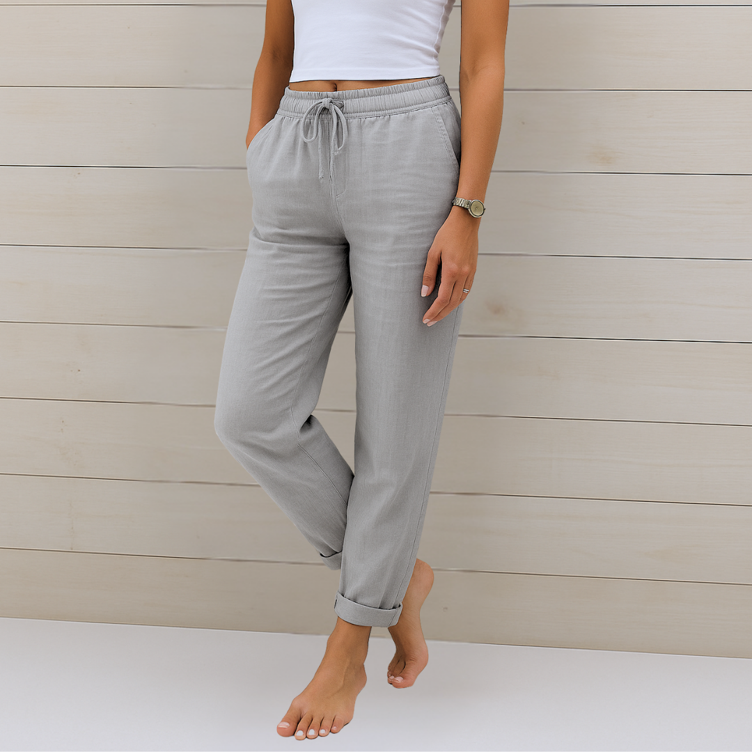 Breezy | Pantalones de Lino Premium con Stretch