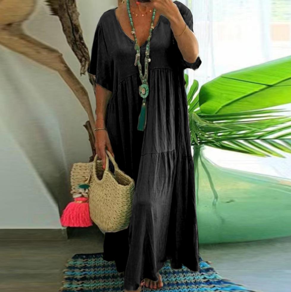 Nora | Vestido Maxi Casual con Escote en V