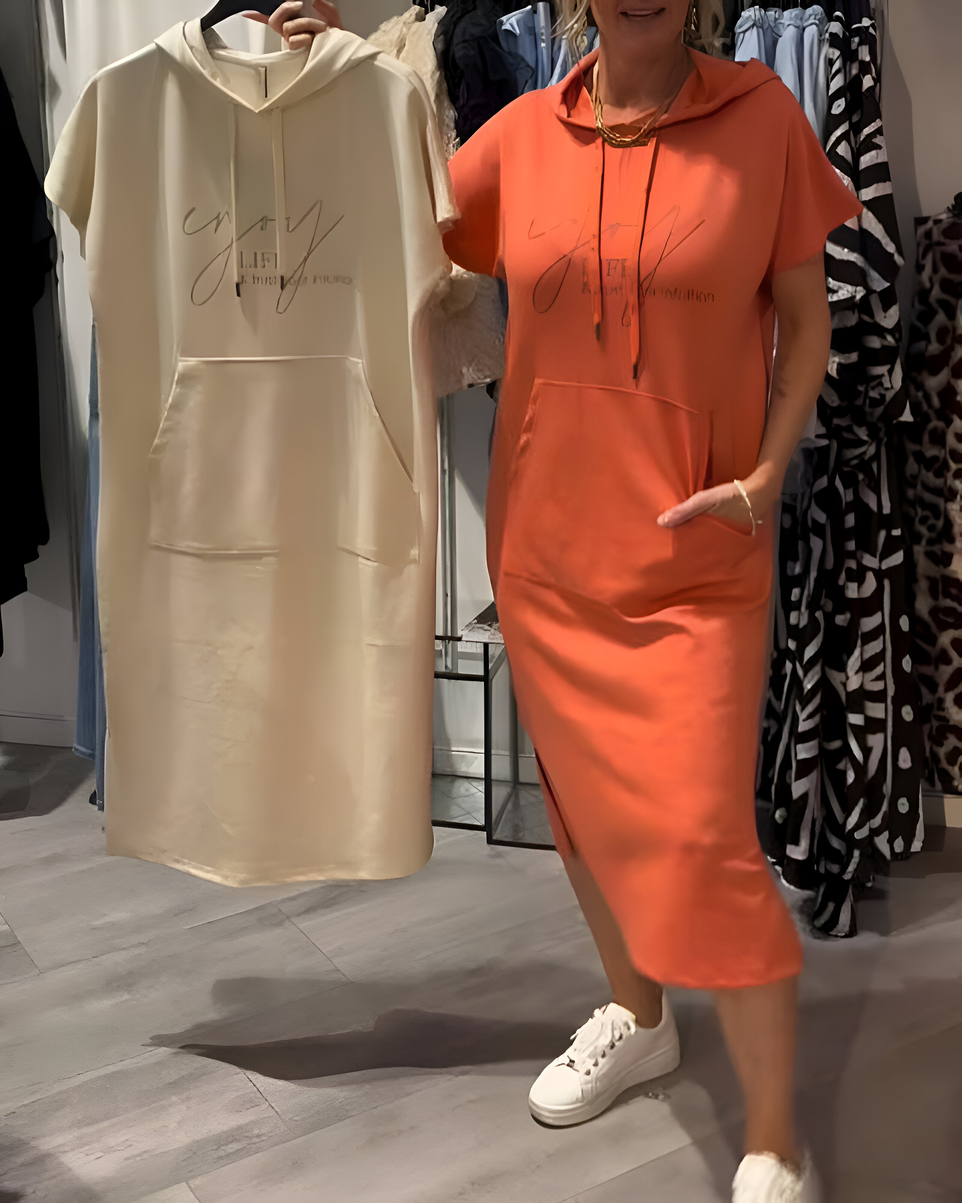 Audrey | Vestido Casual con Capucha