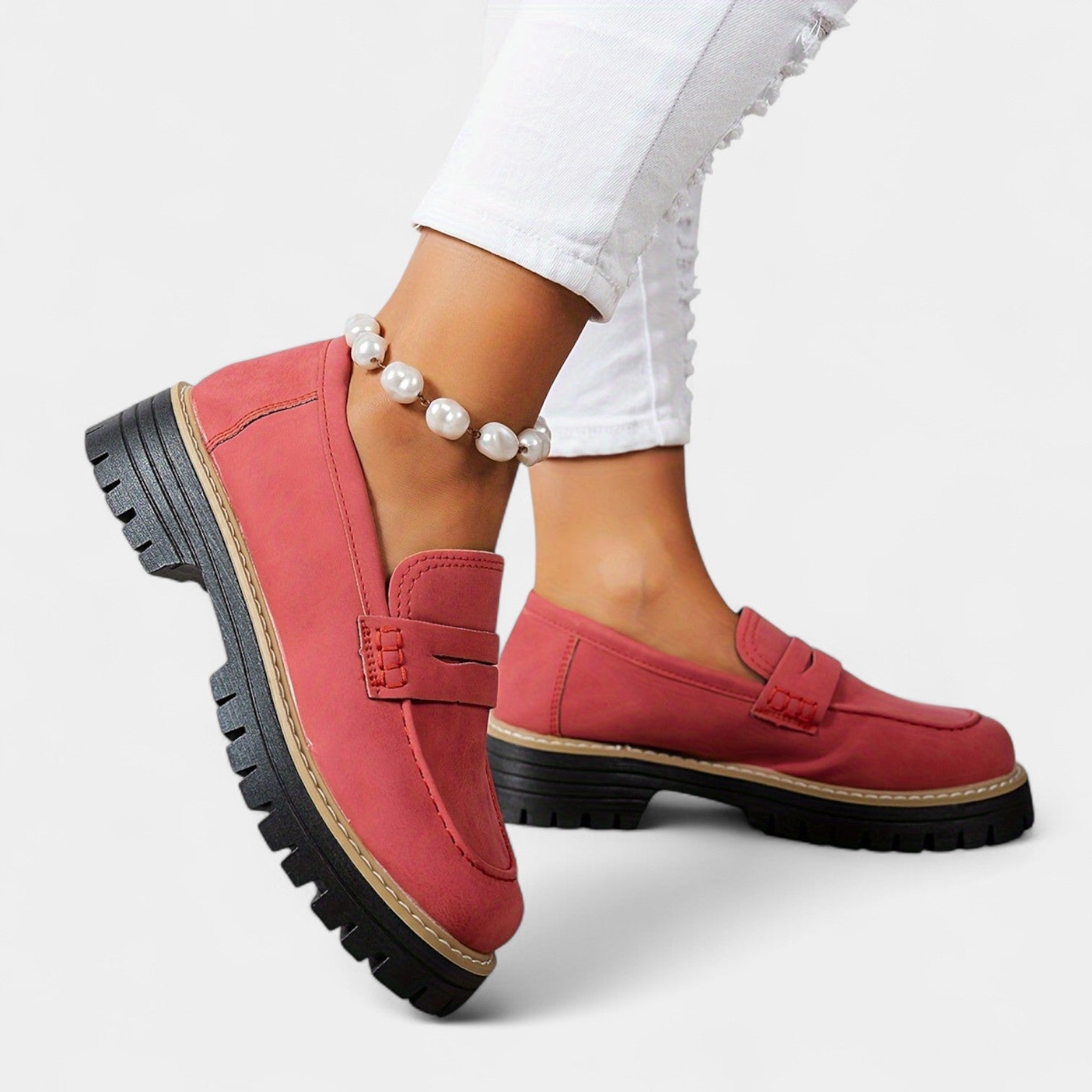 Michaela – Mocasines con tacón alto