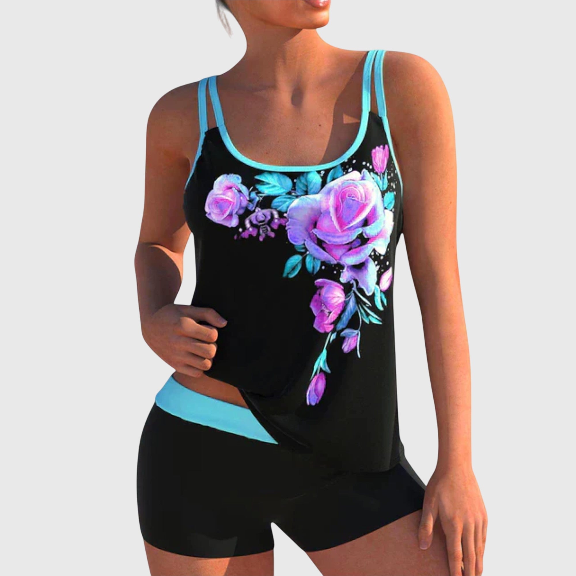 Flor | Conjunto de baño floral que cubre el vientre