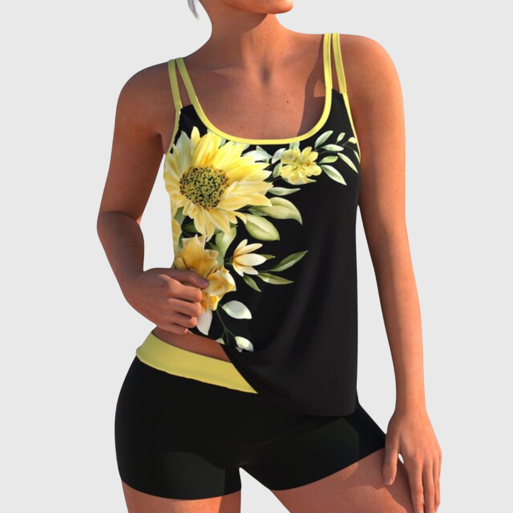 Flor | Conjunto de baño floral que cubre el vientre