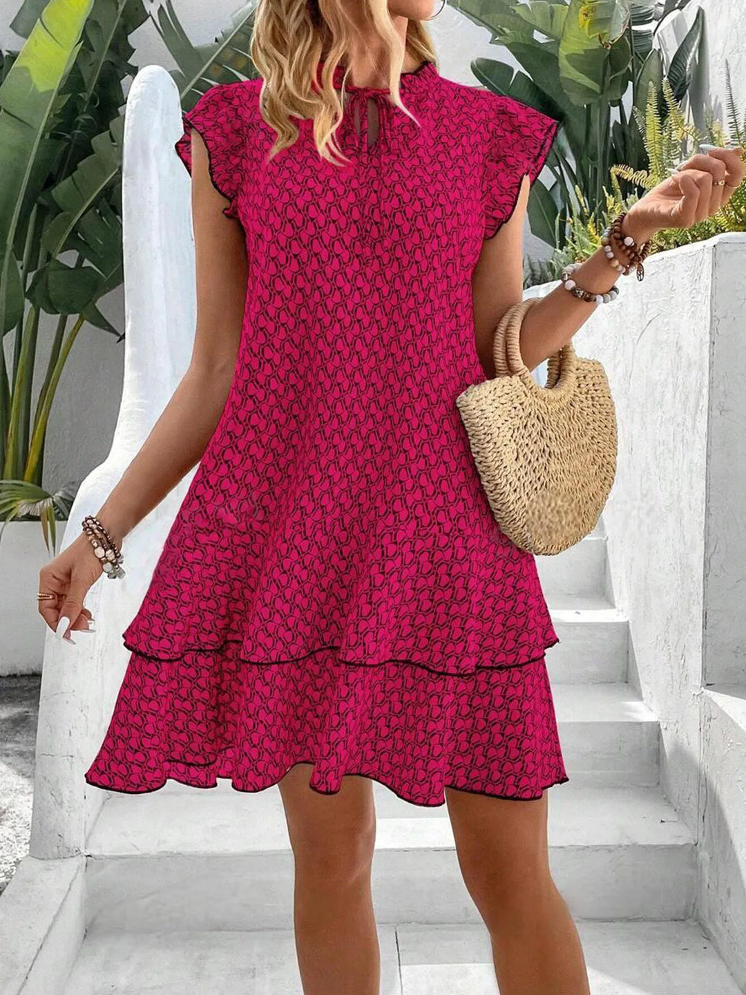 Evelyn | Vestido Floral Elegante con Cobertura para el Abdomen