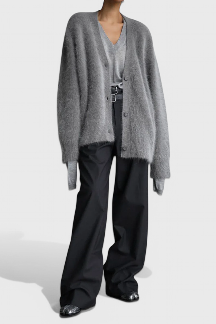 Daniela Cardigan de Mezcla de Cachemira Suave