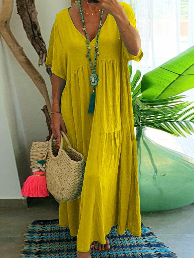 Nora | Vestido Maxi Casual con Escote en V