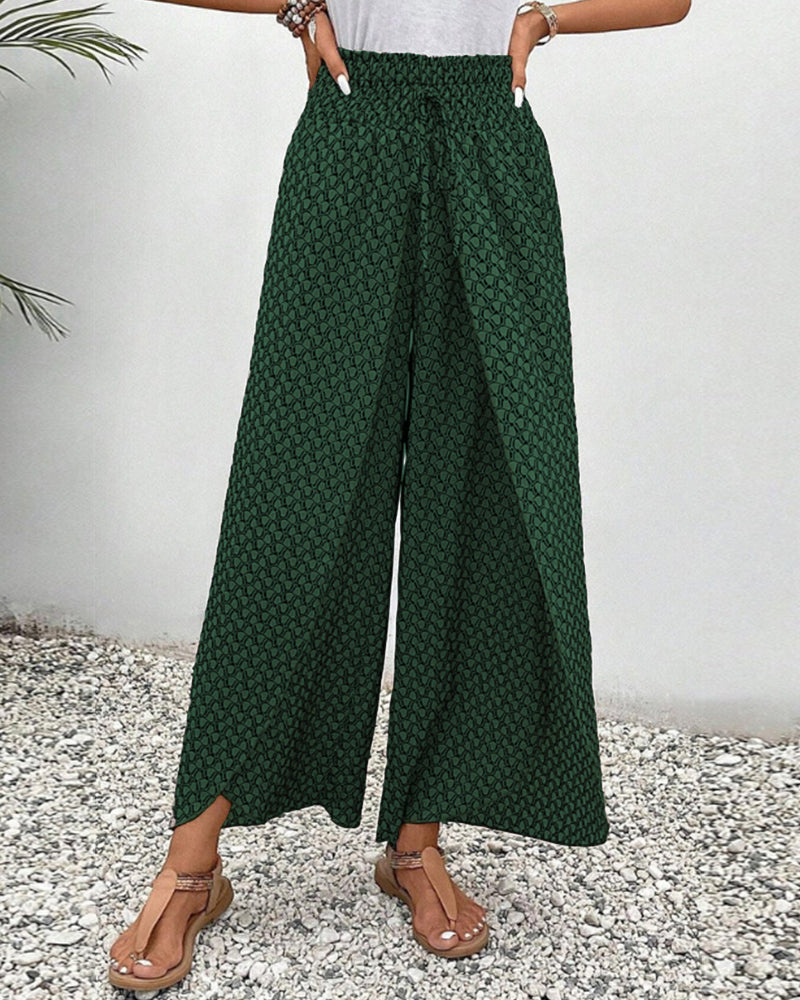 Zara | Pantalones Impresos con Volantes