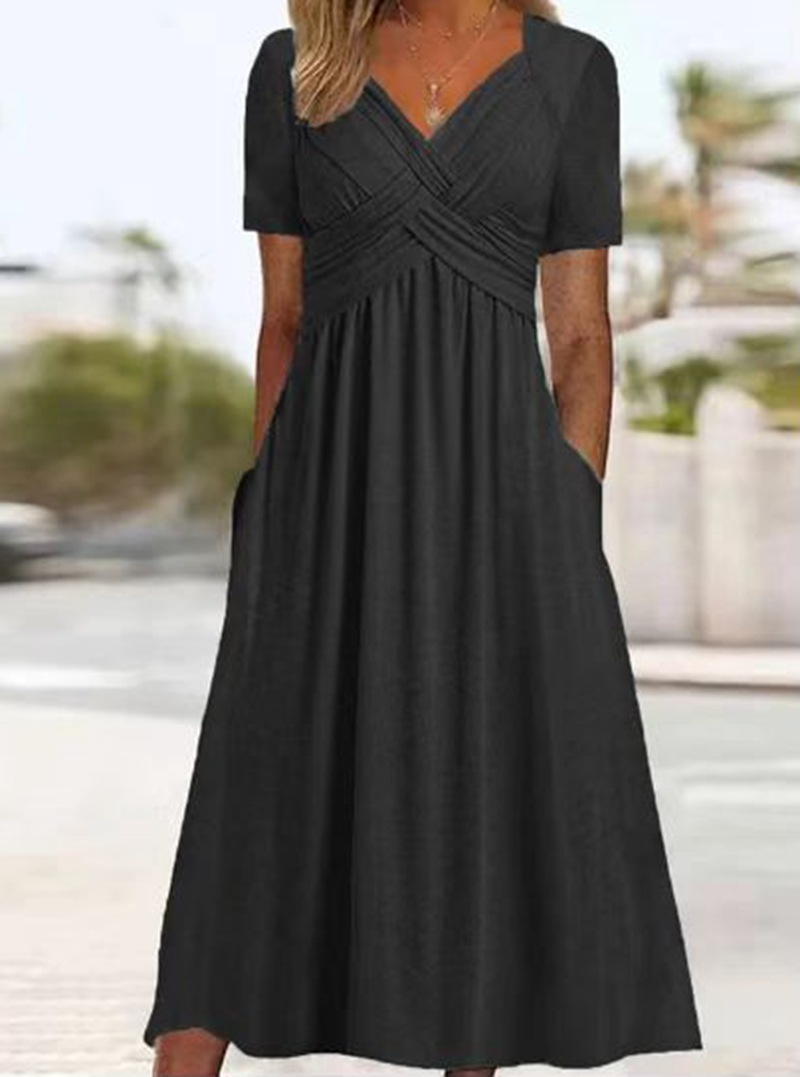 Mona | Vestido Maxi Que Favorece la Figura con Bolsillos