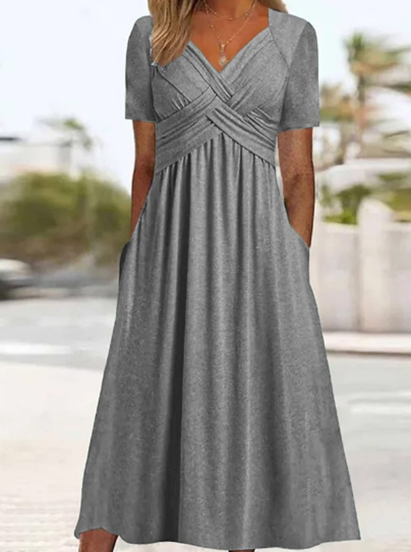 Mona | Vestido Maxi Que Favorece la Figura con Bolsillos