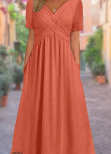 Mona | Vestido Maxi Que Favorece la Figura con Bolsillos